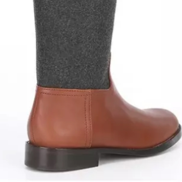 Antonio Melanie brown leather flannel tall boots - Picture 3 of 15